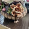 Vintage Capodimonte Footed Oval Tureen with Flowers