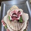 Vintage Capodimonte Footed Oval Tureen with Flowers