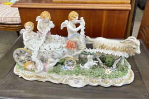 Vintage Dresden China Carriage
