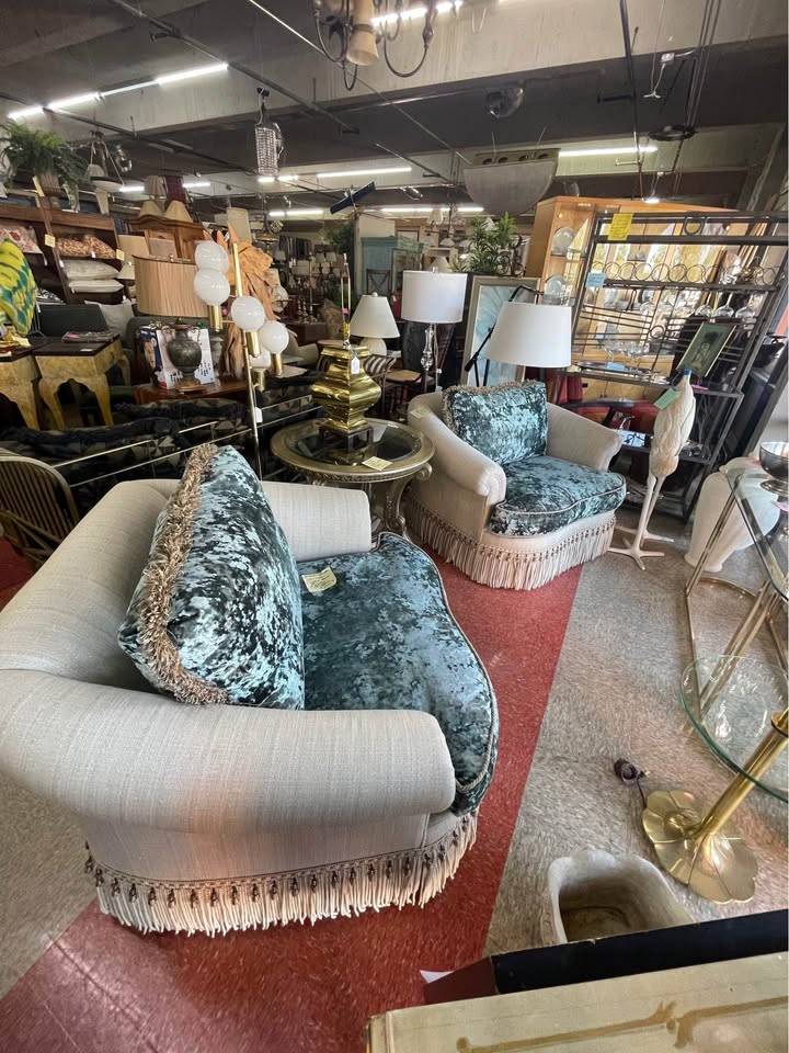 2 - Ethan Allen Oversize Swivel Armchairs - Like New!