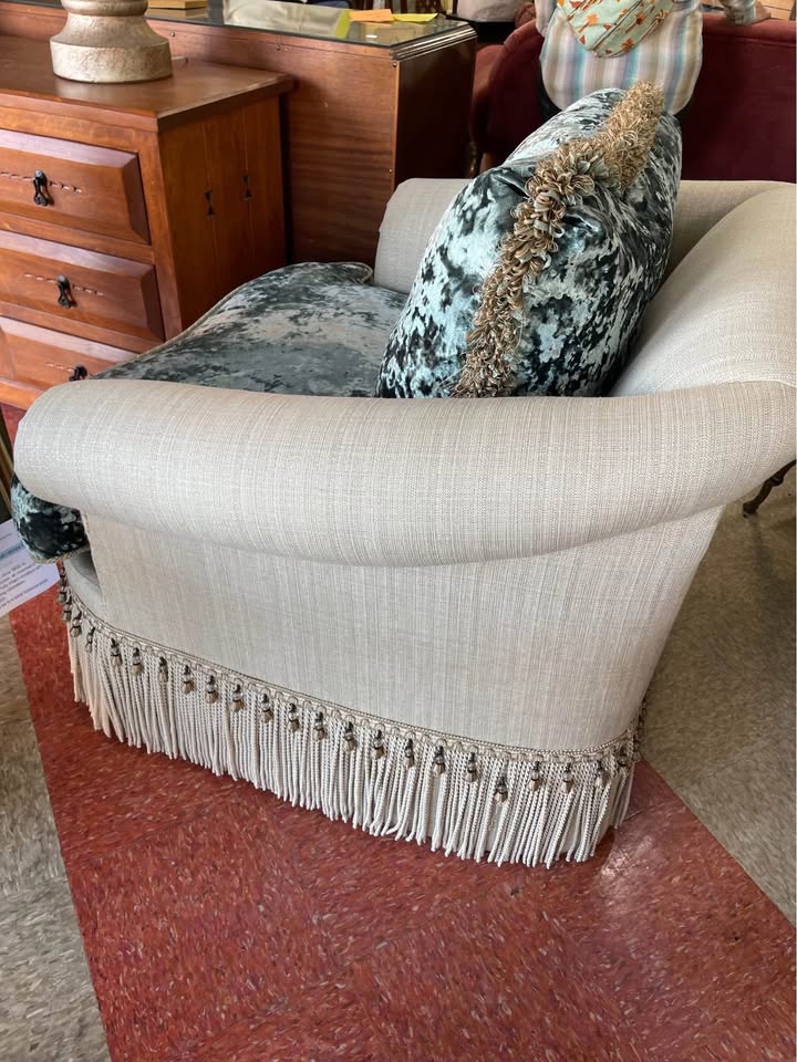 2 - Ethan Allen Oversize Swivel Armchairs - Like New!