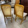 Pair of Mid-Century Cane Back Chairs backs Pair of Mid-Century Cane Back Chairs