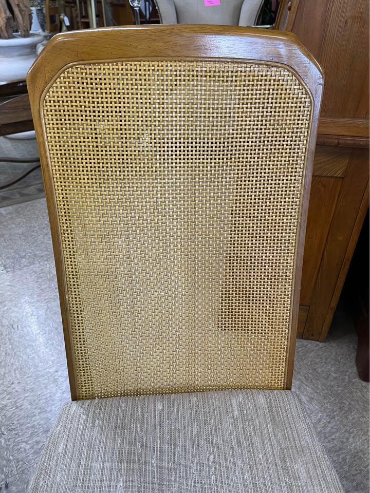 Pair of Mid-Century Cane Back Chairs seat back 2 Pair of Mid-Century Cane Back Chairs