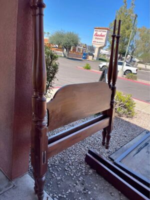 Full Size Solid Walnut Headboard and Footboard