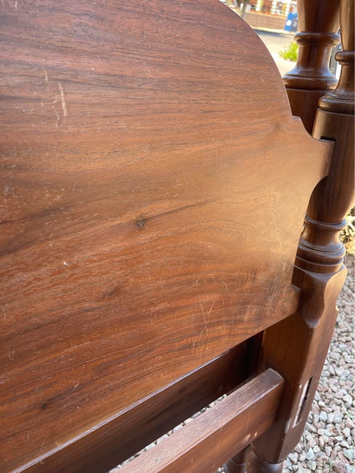 Full Size Solid Walnut Headboard and Footboard