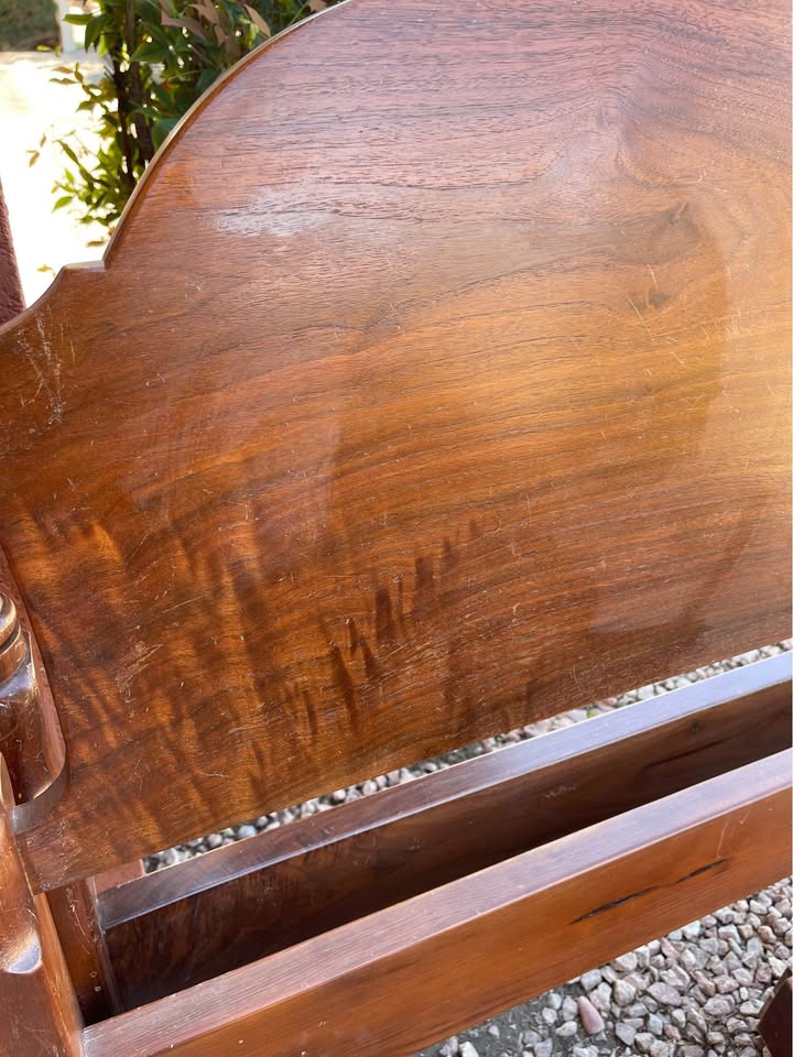 Full Size Solid Walnut Headboard and Footboard