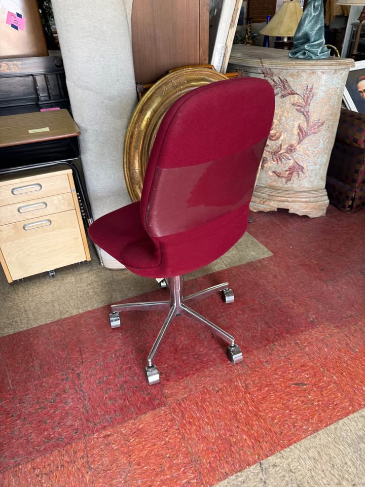 Red Steelcase Office Chair back Red Steelcase Office Chair