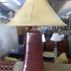 Oxblood Lamp with Shade - Three Hands Corp
