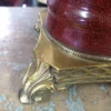 Oxblood Vase with Brass Base