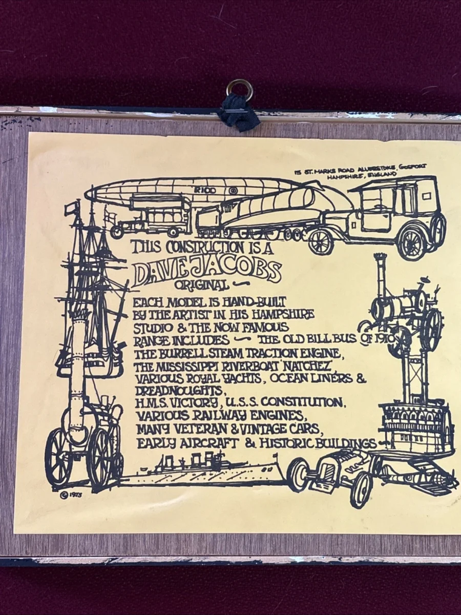 Double-Decker Bus 3-D Shadow Box Wall Art