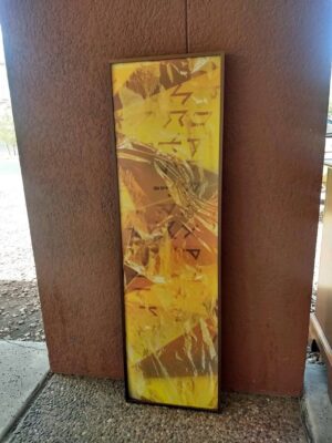 Bright Yellow Abstract Framed Print - 2 Available