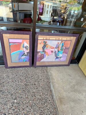 Contemporary Native American Wall Art Contemporary Native American Wall Art - 2 Piece