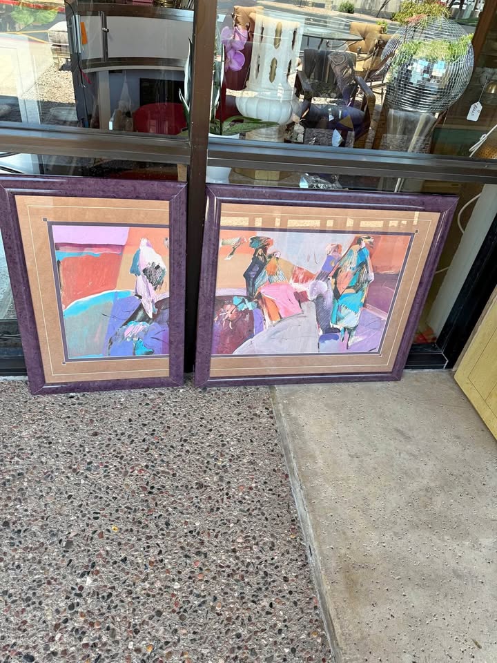 Contemporary Native American Wall Art - 2 Piece