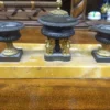 Antique Gilded Bronze and Marble Inkstand