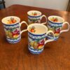 Majolica Fine Bone China Teacups Majolica Fine Bone China Teacups - Set of 4