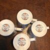 Majolica Fine Bone China Teacups bottoms Majolica Fine Bone China Teacups - Set of 4