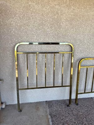 Pair of Vintage Brass Plated Bed Frames Pair of Vintage Brass Plated Bed Frames - Twin Size