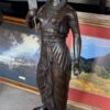 Pair of Large Cast Bronze Egyptian Statues