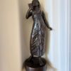 Pair of Large Cast Bronze Egyptian Statues
