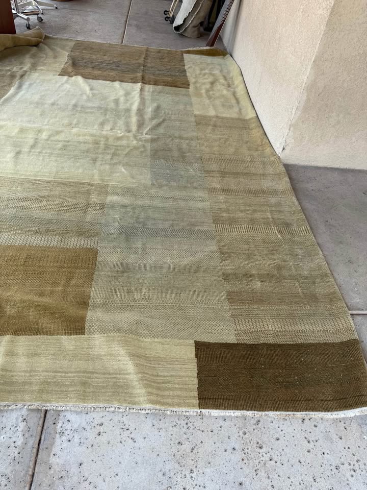Extra Large Handmade Rug in Earth Tones