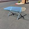 Glass Table with 45 degree Corners - not at the store