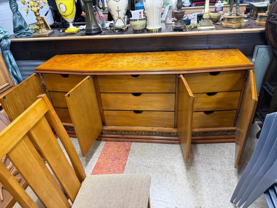 Mid-Century Credenza drawers Mid-Century Credenza