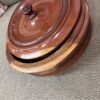 Turned Wood Covered Bowl