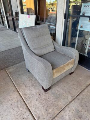 Armchair with Reversible Seat Cushion