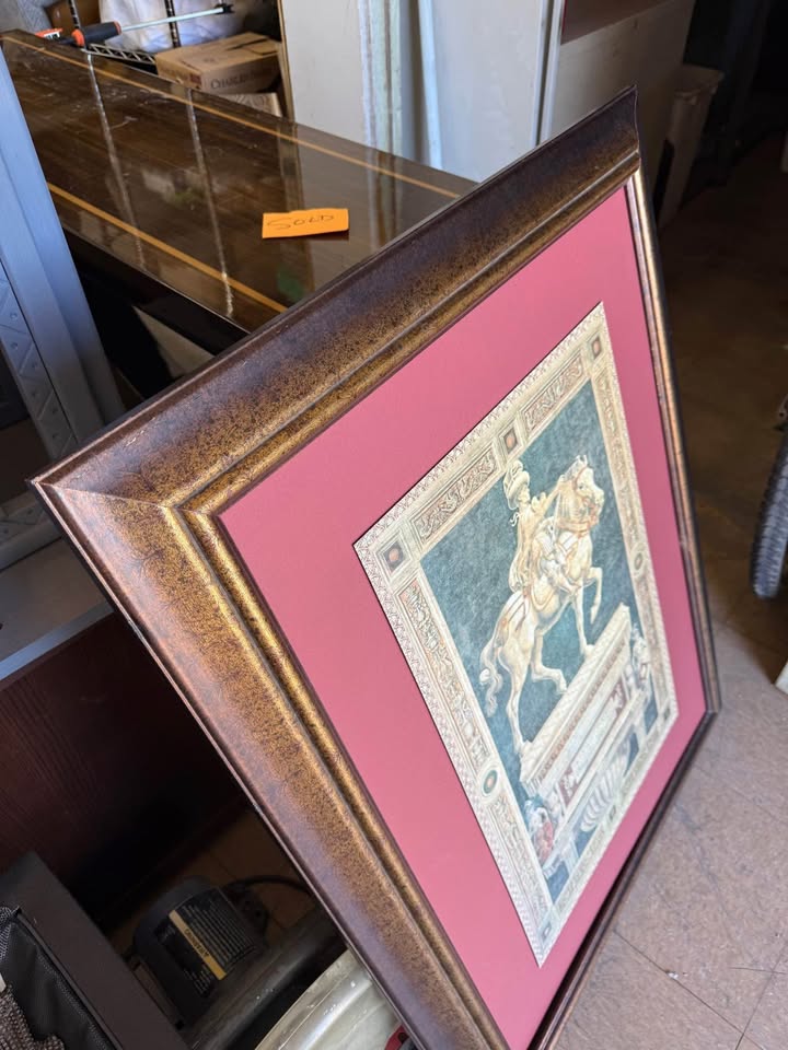 Framed Print of Statue