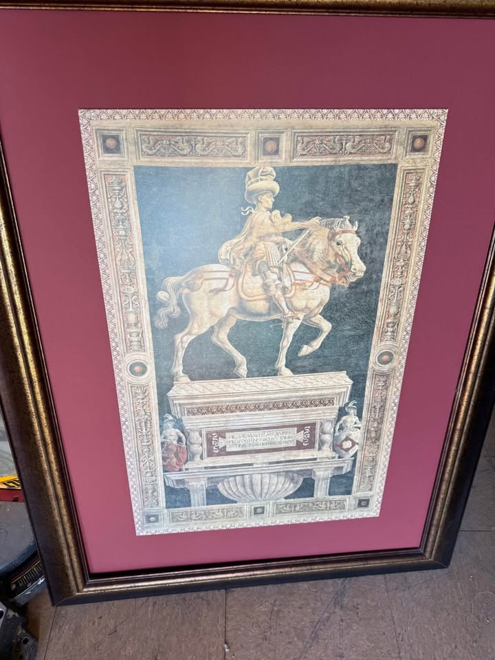 Framed Print of Statue