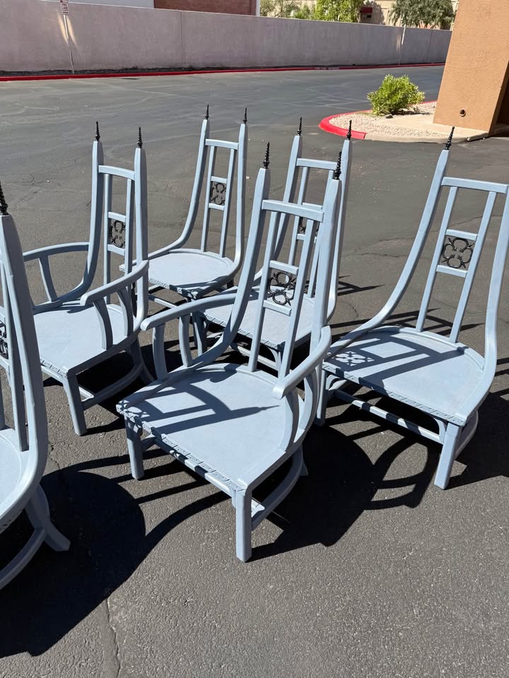 Gothic Style Dining Chairs armchairs Gothic Style Dining Chairs - Set of 6