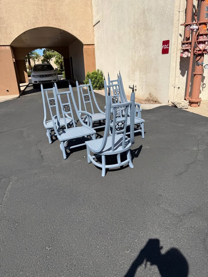 Gothic Style Dining Chairs back Gothic Style Dining Chairs - Set of 6