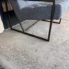Modern Alder and Tweed Armchair