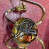 Solid Brass Electric Wall Sconces wires 2 Solid Brass Electric Wall Sconces