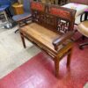 Antique Asian Bench angle Antique Asian Bench