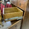 Large English Country Drop-Down Desk with File Drawers
