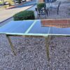 Expandable Brass Dining Table MCM Expandable Brass Dining Table - 2 available 1 small & 1 large