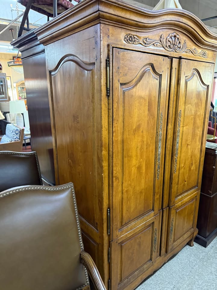 French Country Style Entertainment Armoire angle French Country Style Entertainment Armoire