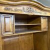 French Country Style Entertainment Armoire carved design French Country Style Entertainment Armoire