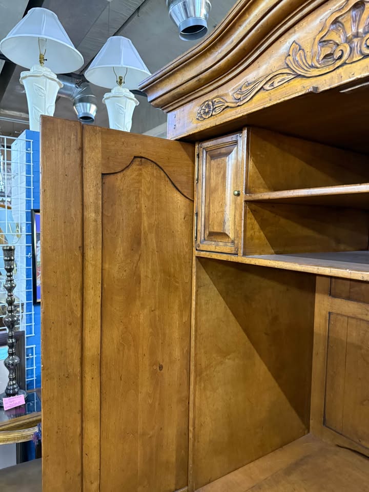 French Country Style Entertainment Armoire inside door French Country Style Entertainment Armoire