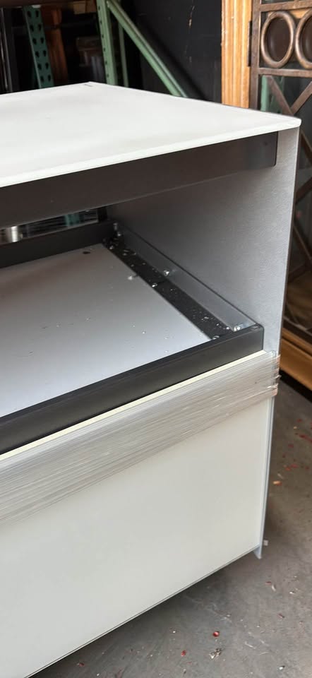 Modern Frosted Glass TV Stand