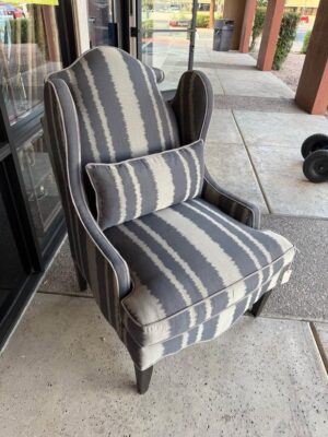Modern Wingback Chair angle Modern Wingback Chair