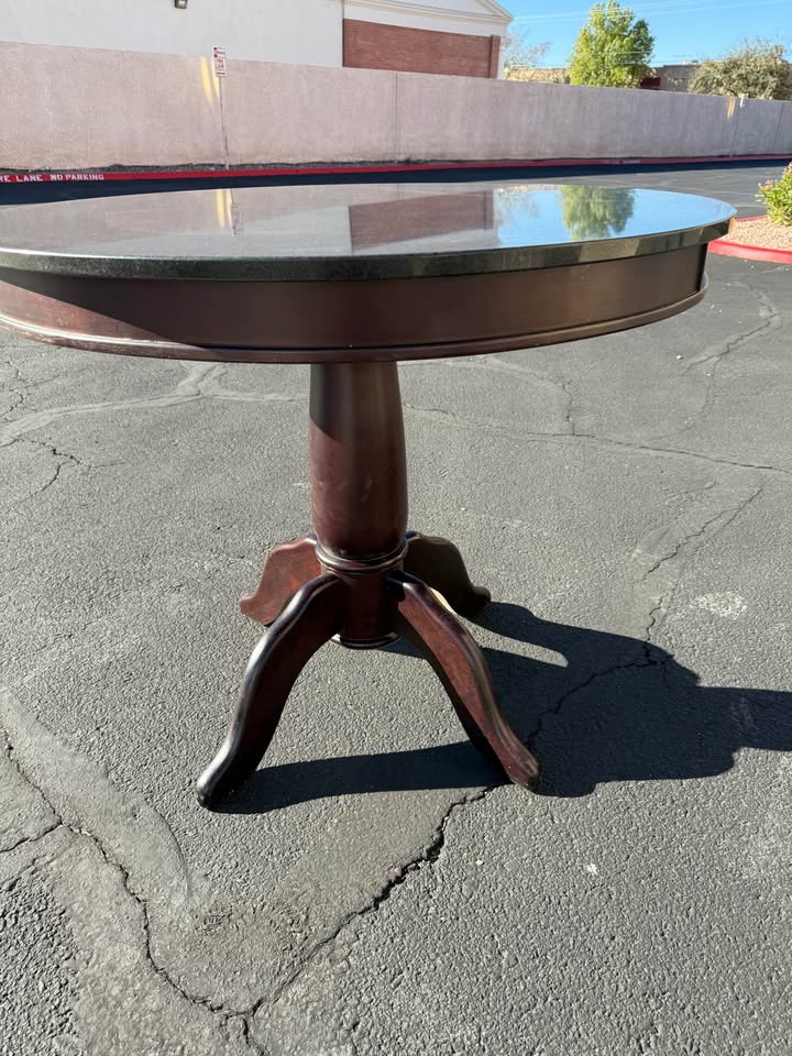 Granite High Top Round Table side Granite High Top Round Table