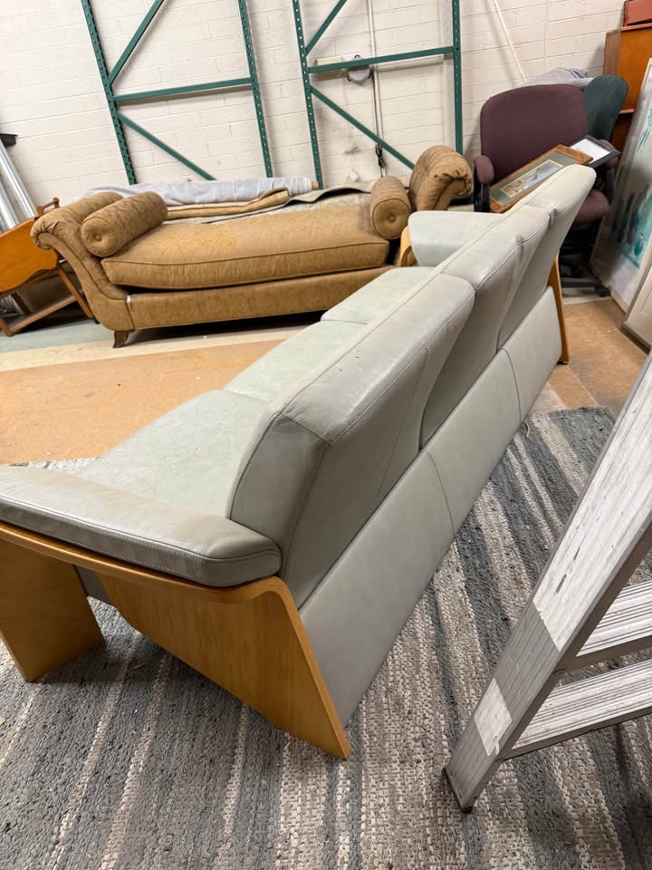Ekornes Leather Sofa back Ekornes Leather Sofa - not at the store