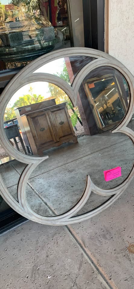 Framed Round Designer Mirrors silver Framed Round Designer Mirrors