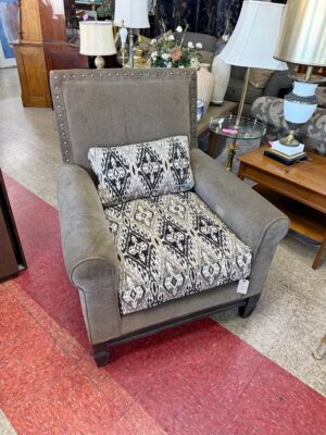 Gray Green Armchair