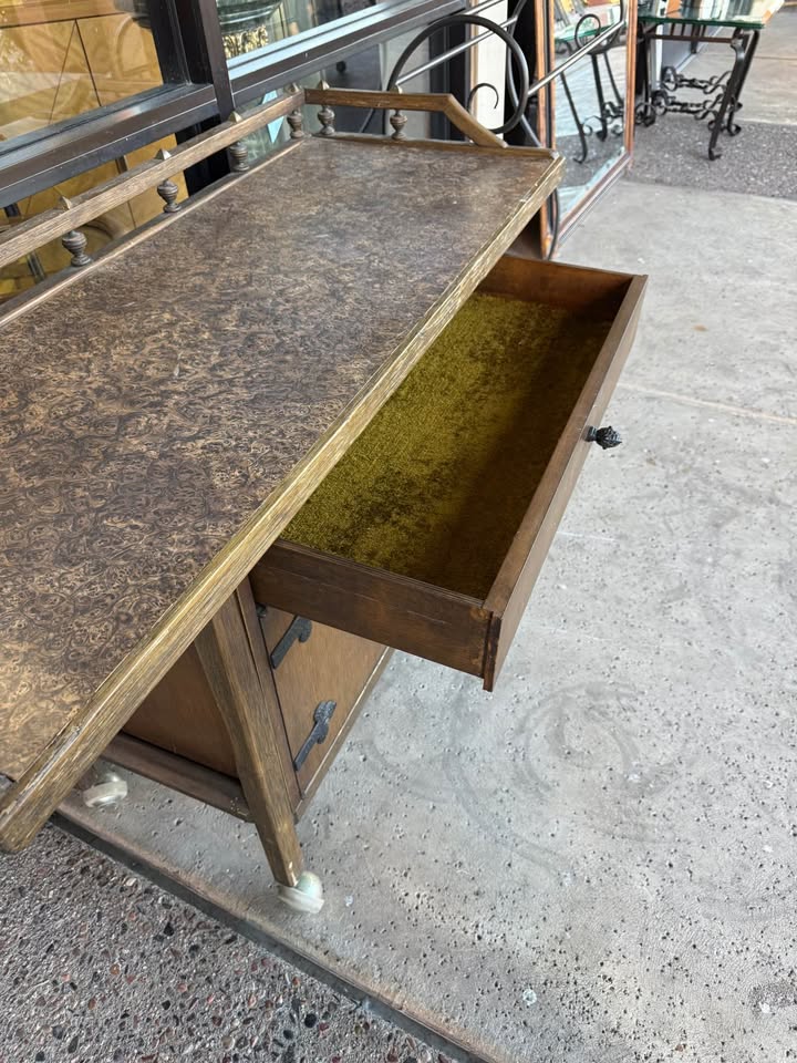 Vintage Gothic Style Bar Cart
