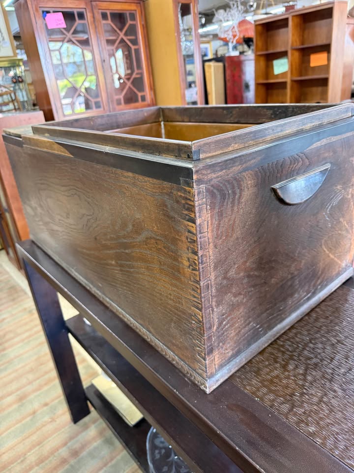 Antique Japanese Keyaki Wood Hibachi