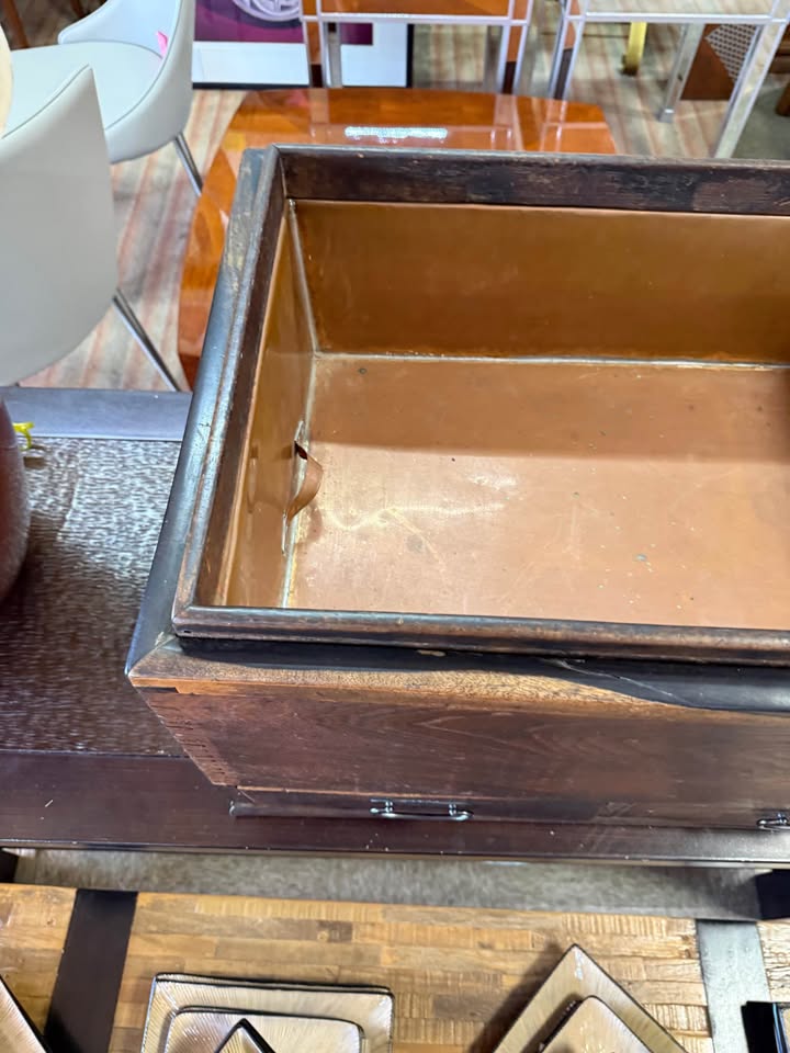 Antique Japanese Keyaki Wood Hibachi