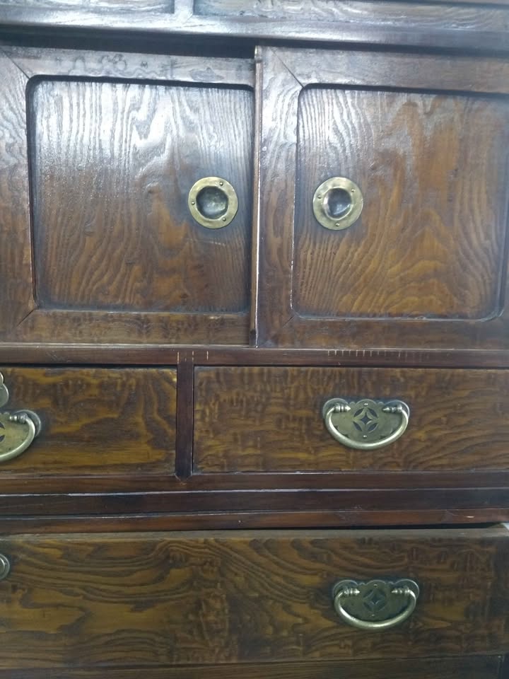 Japanese Tansu Meiji Period Storage Cabinet
